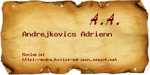 Andrejkovics Adrienn névjegykártya